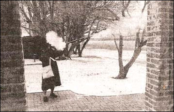 firing musket